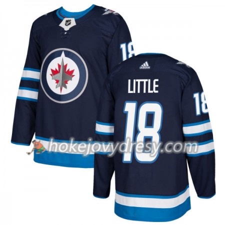 Pánské Hokejový Dres Winnipeg Jets Bryan Little 18 Adidas 2017-2018 Modrá Authentic